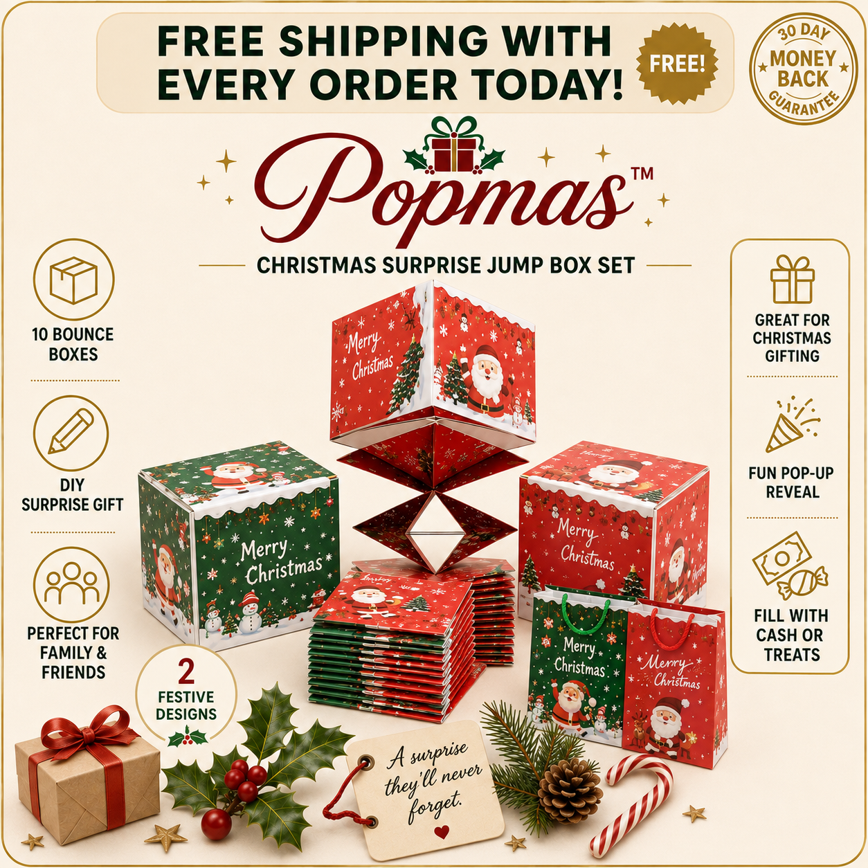 Popmas™ Christmas Surprise Jump Box Set