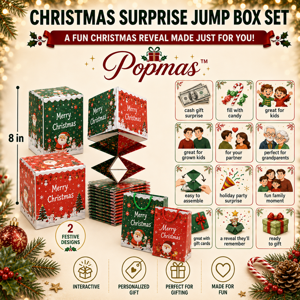Popmas™ Christmas Surprise Jump Box Set