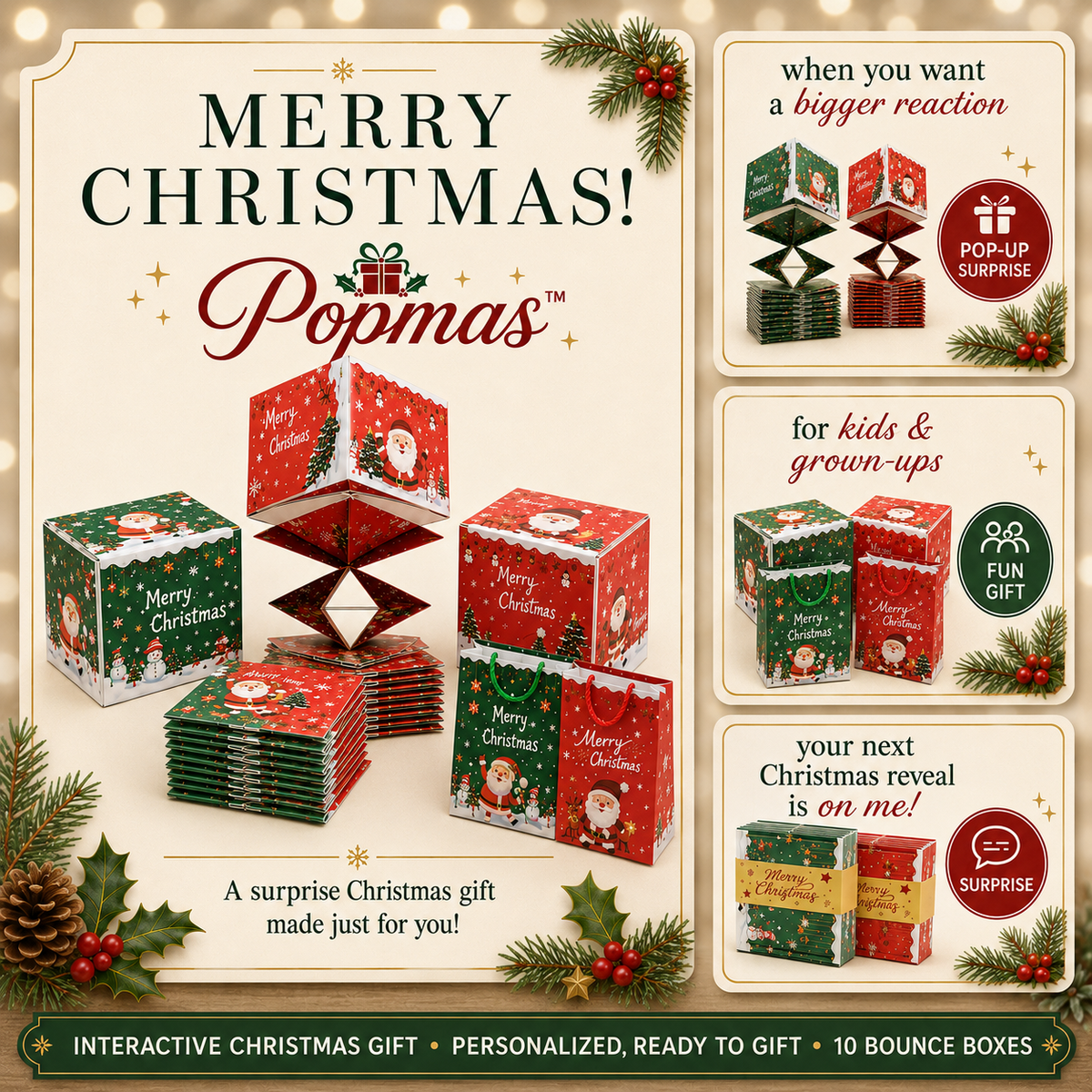 Popmas™ Christmas Surprise Jump Box Set